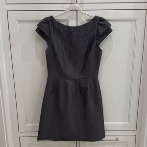 Halston Heritage Charcoal Mini Dress